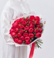 Монобукет из пионовидной розы
