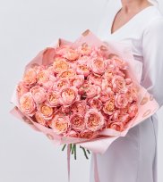 Монобукет из пионовидной кустовой розы